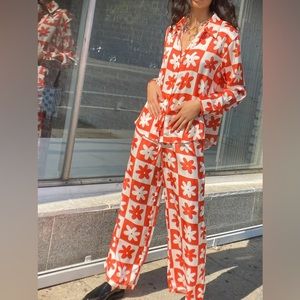 Lisa Says Gah Bailey Set - Orange Daisy Check 🧡